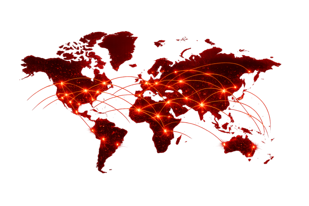 Global distribution map