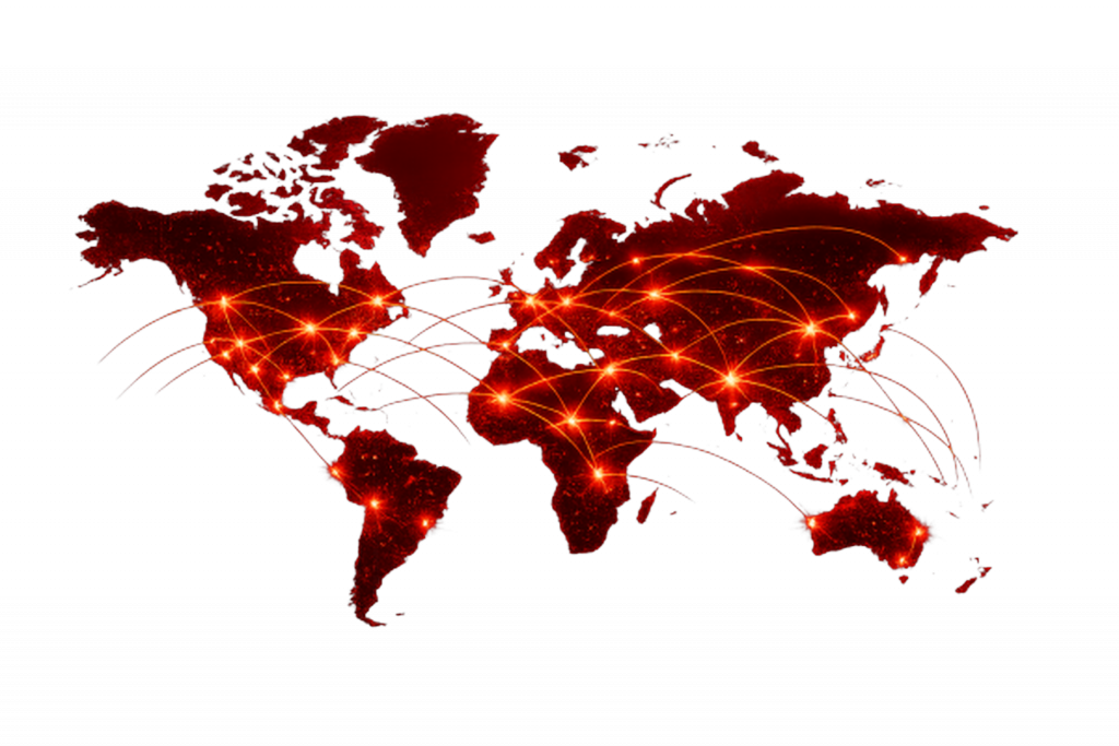 Global distribution map